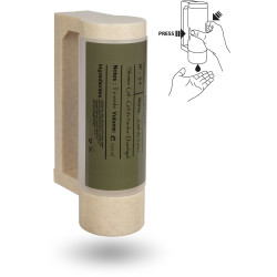 Porta dispensador con botella vacía de 400 ml para amenities sostenibles