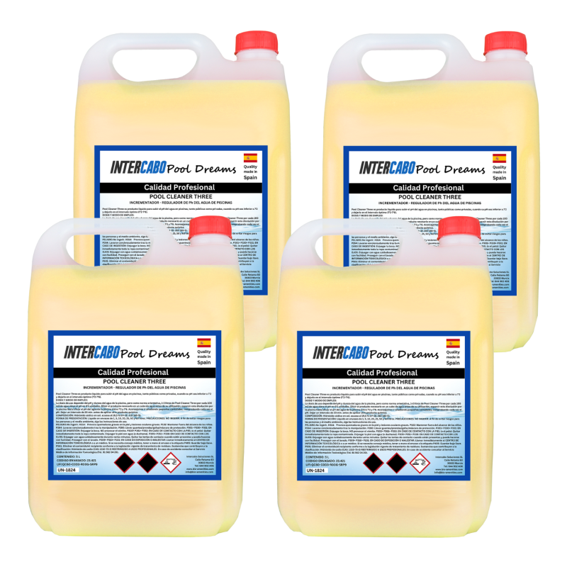 Liquid pH Increaser for Pools | Pack 4x5L