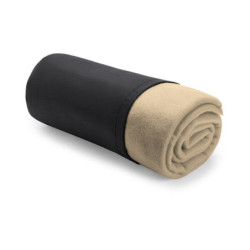 Manta polar bege 120 x 150cm e 180g/m²