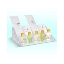 Expositeur pour cosmétiques hôteliers 24 x 18cm.