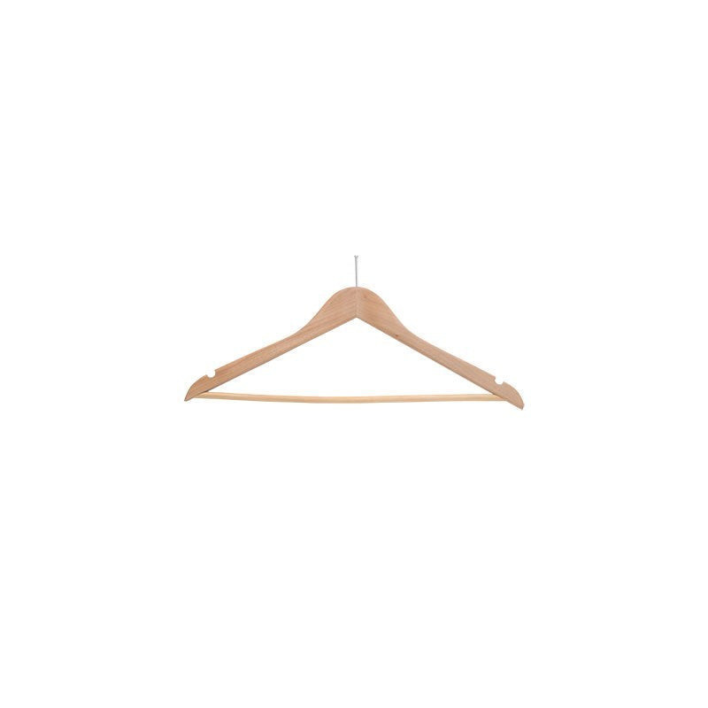 Hanger made of wood with anti-theft device 