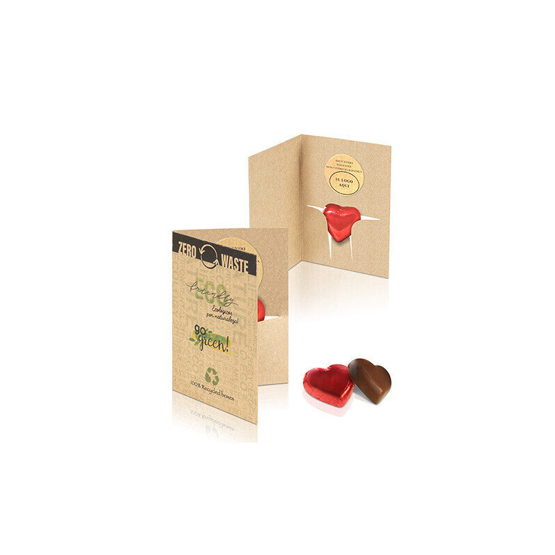 Bonbon de bienvenue au chocolat avec support - 140 u