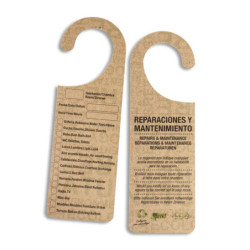 Cabide de porta bio com aviso para reparos