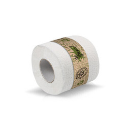 Rolo de papel higiênico com selo de garantia 