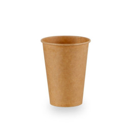 Copo de papelão Bio resistente de cor Kraft