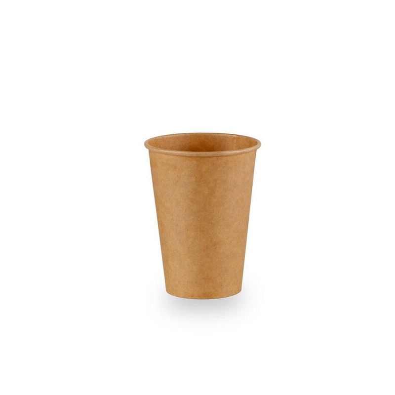 Vaso de cartón Bio color Kraft resistente