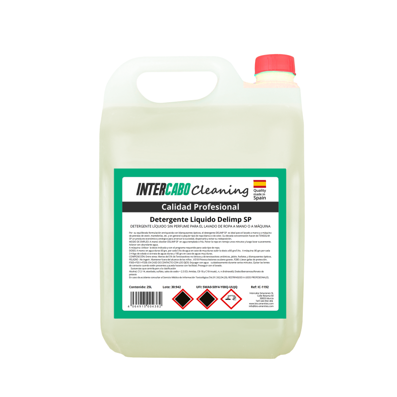 Detergente liquido per bucato senza profumo 5L