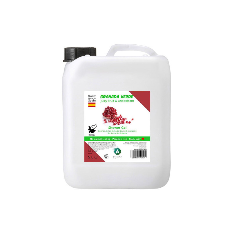 Gel Doccia Granada Verde di Vitacab, Melograno