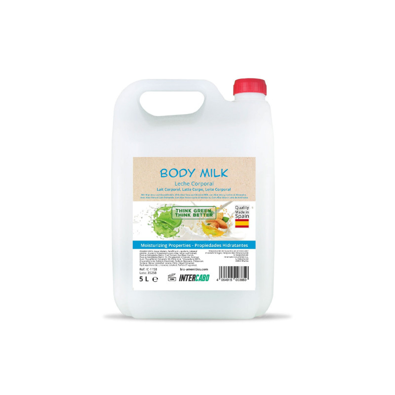 Body Milk con Aloe Vera e Latte di Mandorla, Tanica