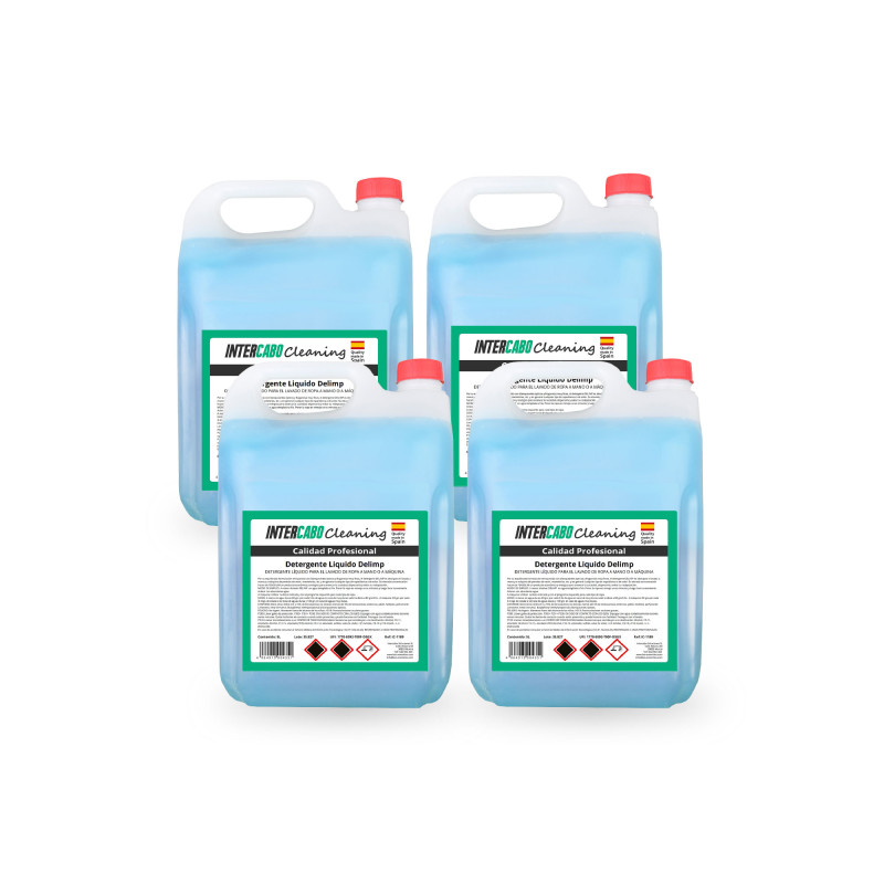 4 Liquid Laundry Detergents 5L Ideal for Hotels