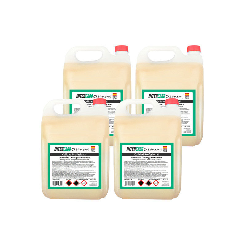 4 x 5L Dégraissant Hot – Pour Surfaces Chaudes