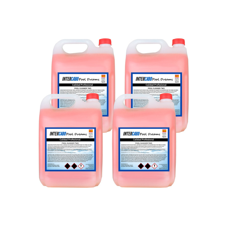 Chemischer Entkalker für Baureste | Pack 4x5L