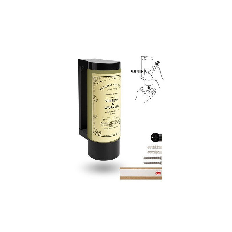 Suporte com frasco dispensador vazio para Shampoo