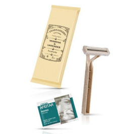 Kit afeitado de caña de trigo Cuchilla de afeitar 
