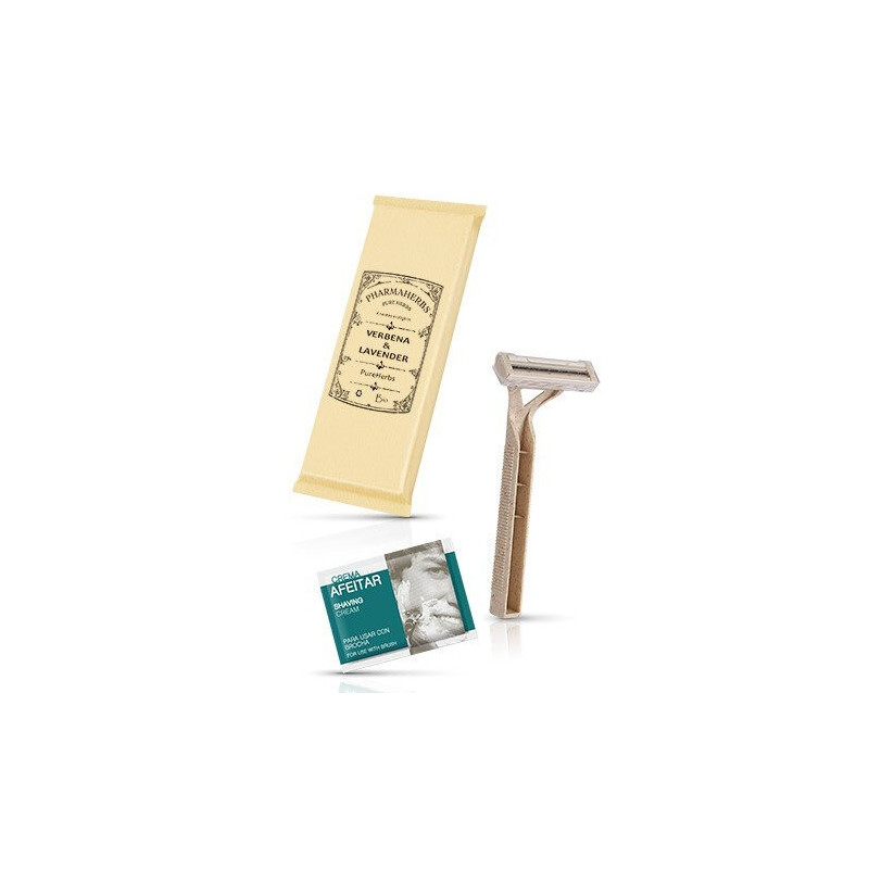 Sugar cane shaving kit with razor + Shaving cream