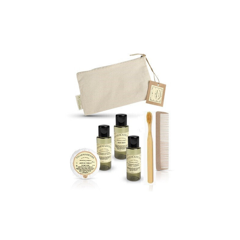 Beauty case in cotone 100% con kit completo