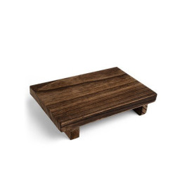 Plateau d'exposition en bois pour articles de courtoisie d'hôtel