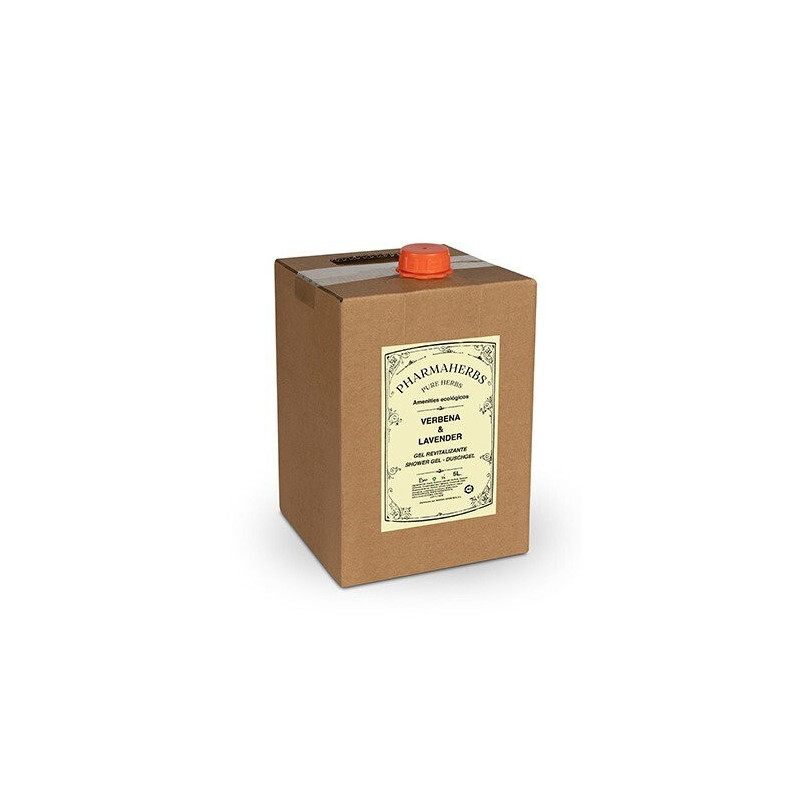 Recharge de gel douche Pharmaherbs en Bag-in-Box 5L pour hôtels