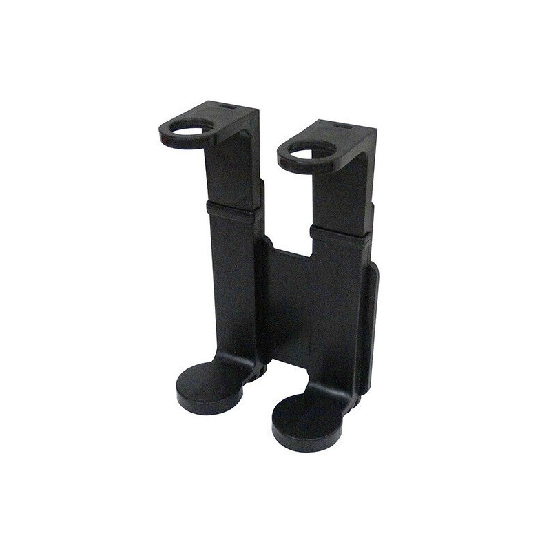 Suporte dispensador duplo preto para frasco