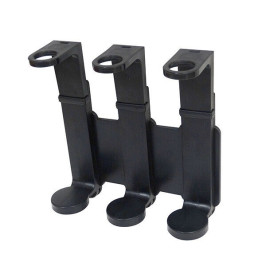 Soporte dispensador triple color negro