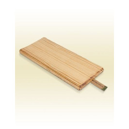 Plateau en bois pour organiser les produits d'accueil