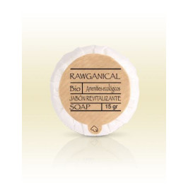 Saponetta rotonda Rawganical 15 g per amenities di hotel