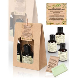 Kit Ecorganic com gel de banho, shampoo e body milk para amenities de hotel