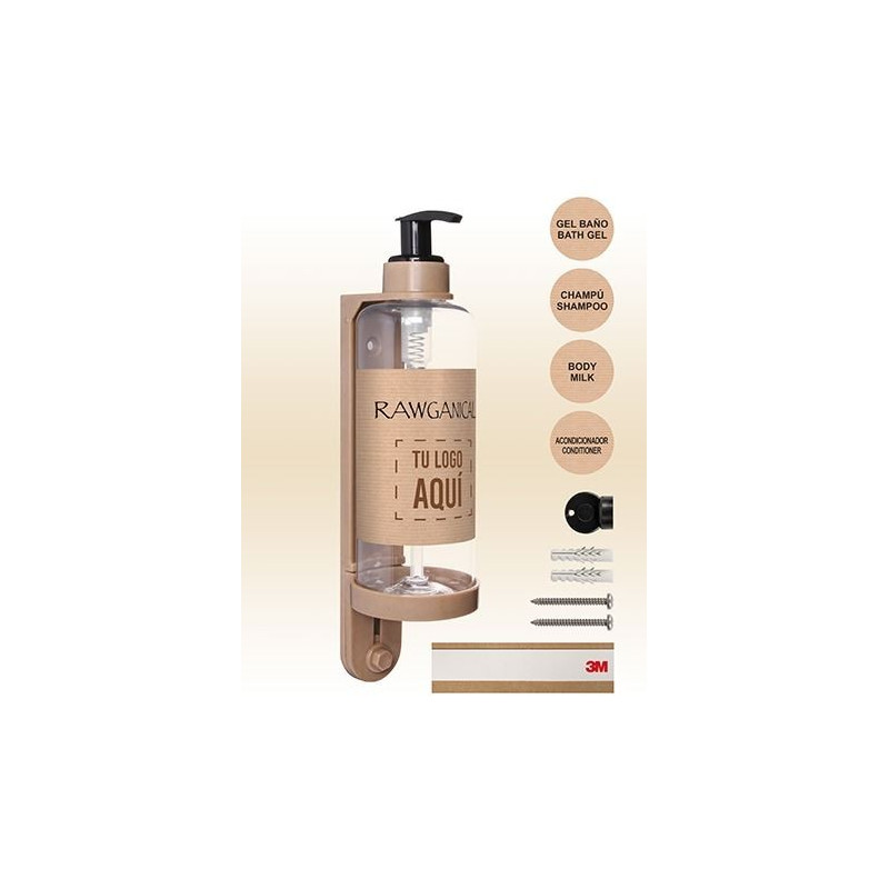 Coffret de 3 produits Rawganical avec savon pour les mains pour hôtels