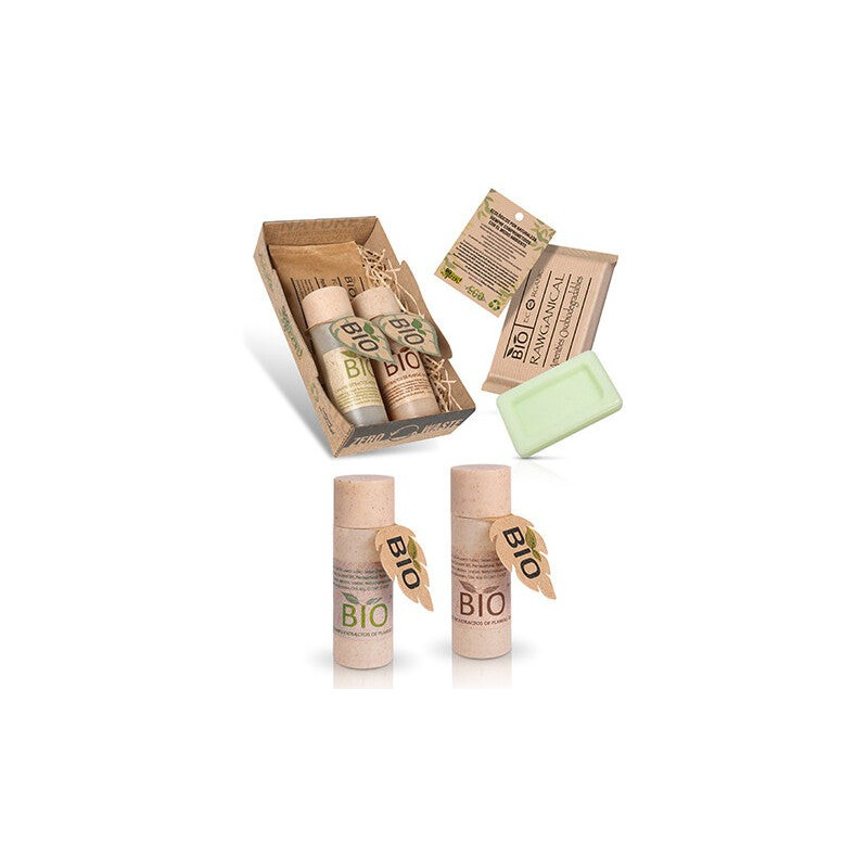 BIO-Set auf Präsentationstablett – Packung mit 50 Stück für Hotels