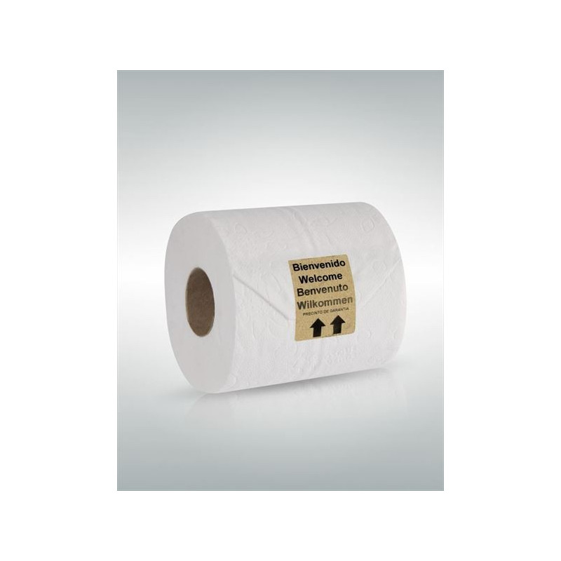 Hygienesiegel Toilettenpapier aus recyceltem Papier für Hotels