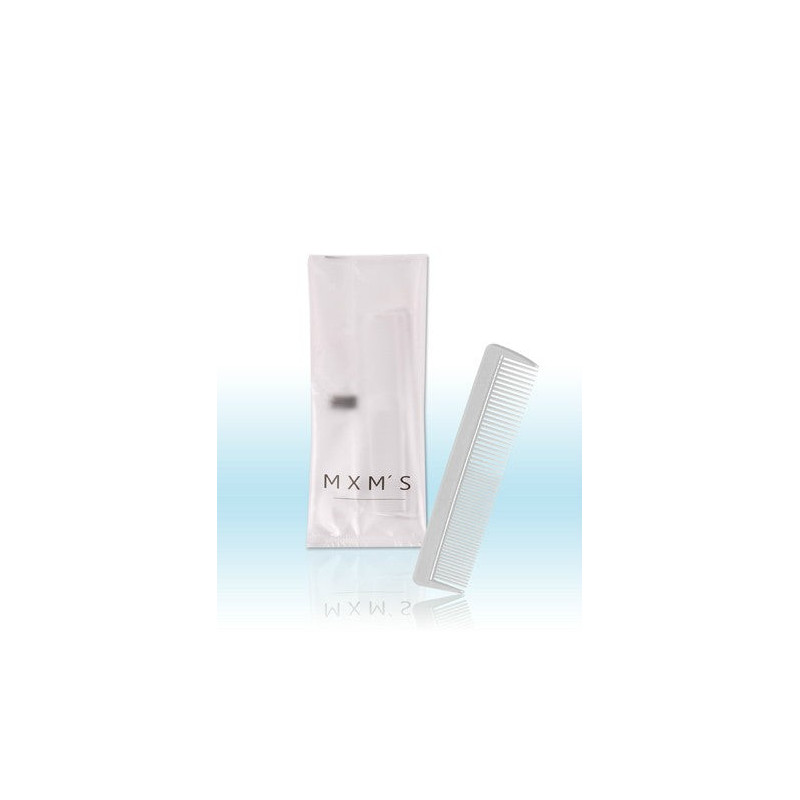 Peigne double usage pour kits d'agréments en hôtel"