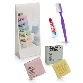 Set da bagno Solid.O con kit dentale - 24 unità