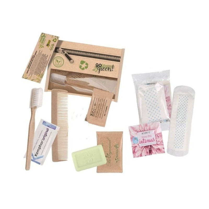 Neceser Bio higiene mujer - 80 unidades