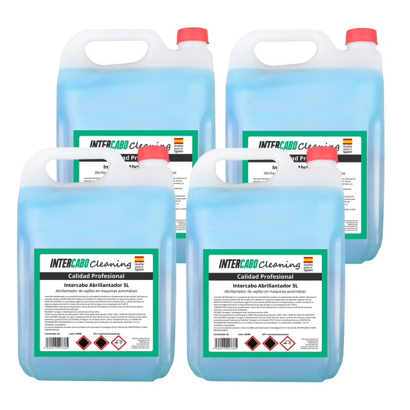 4 x 5L Brillantante per Lavastoviglie - Totale 20L
