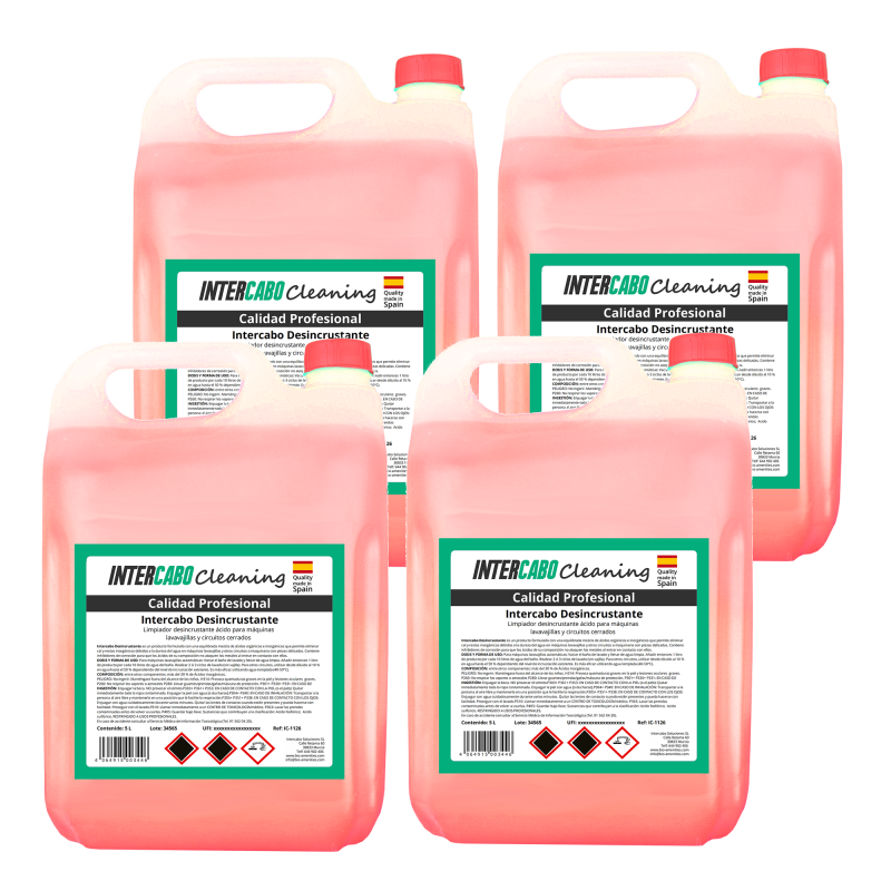 4 x 5L Desincrustante para Lavavajillas Automático 