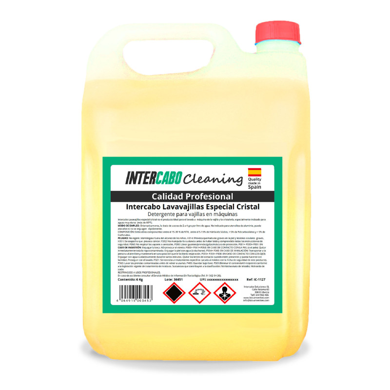 Lavavajillas Especial para Cristales 5L