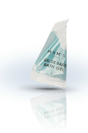 Gel doccia in bustina a forma di piramide 15 ml personalizzato