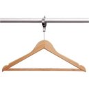 Hanger made of wood with anti-theft device customized - 10 pieces