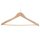 Hanger made of wood with anti-theft device customized - 10 pieces