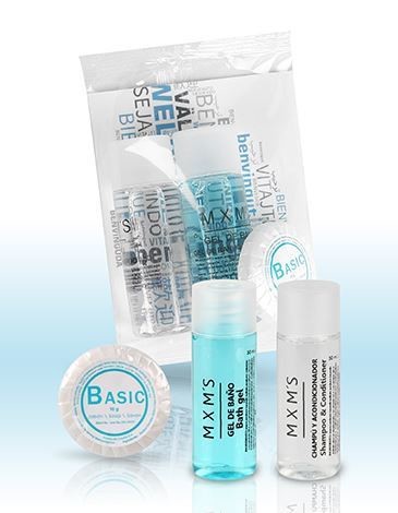Hygiene Set Top Line Shampoo 30ml, Duschgel 30ml und Handseife 10g Personalisiert | 75 St&uuml;ck