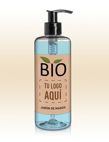 16 bouteilles de savon de mains 300ml avec distributeur standard Go Green Bio.