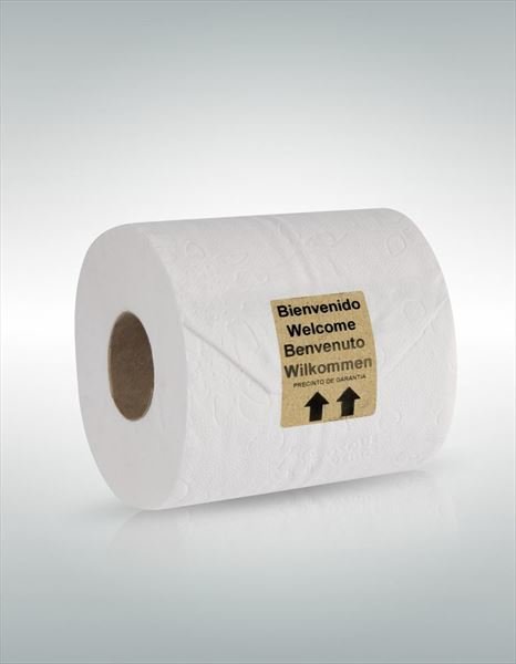 Marchio di garanzia per carta igienica fatto di carta riciclata Personalizzato