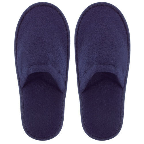 Pantofole da bagno in spugna (paio) vari colori - 30 unit&agrave; colore blu