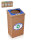 Poubelle de recyclage robuste (Papier et carton) pour les parties communes. Cadeau 10 sacs bleus 100 litres.