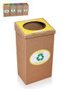 Recycling M&uuml;lleimer aus Pappe f&uuml;r Wertstoffe - 100L