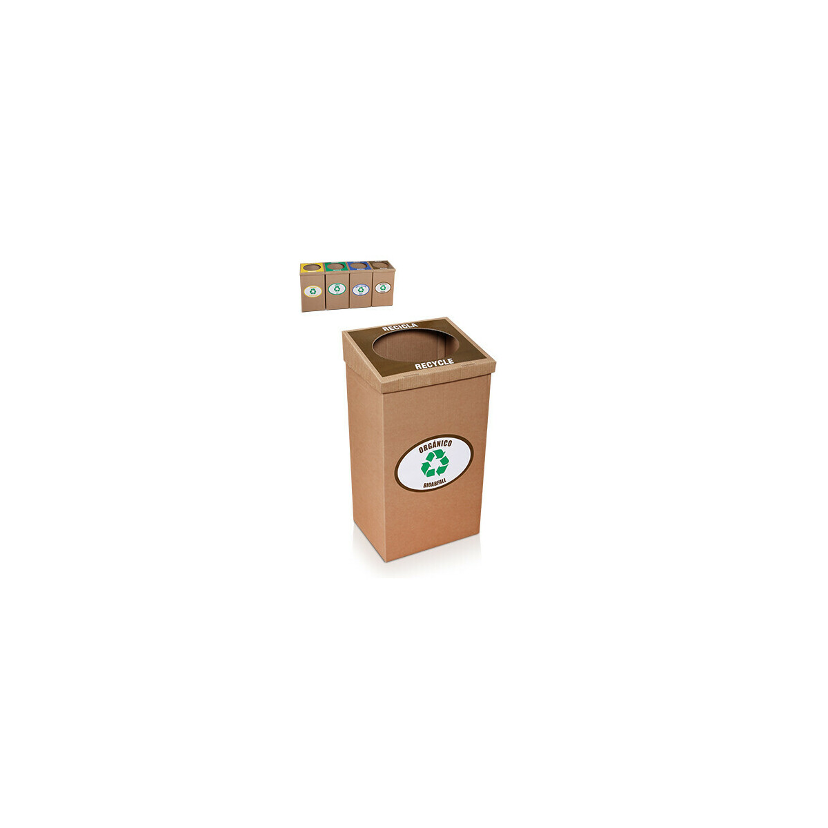 Robust recycling bin (Organic) for common areas . Gift 10...
