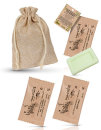 Think Green Hygiene Set in an organic cloth bag