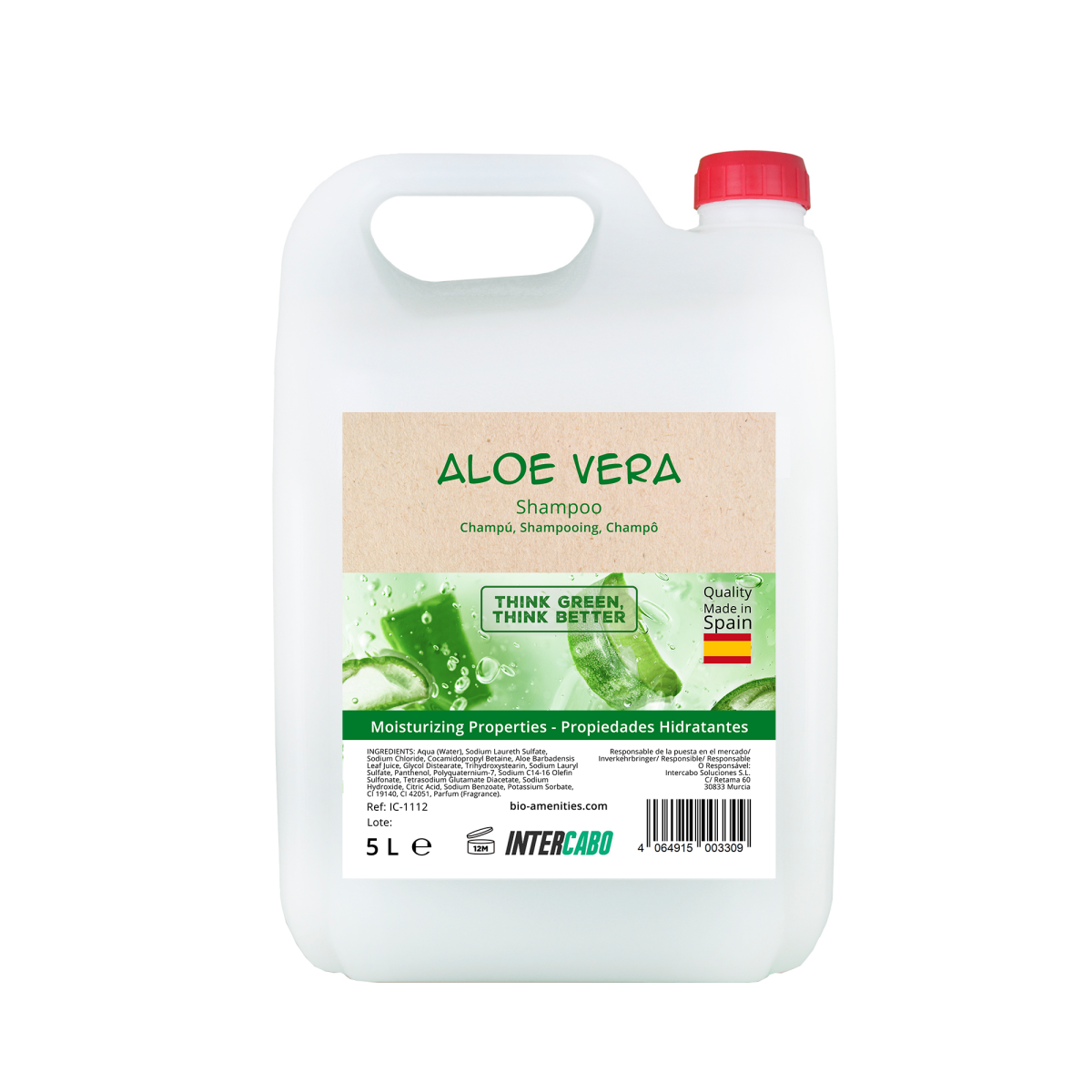 Shampoo allAloe Vera, Tanica da 5L