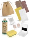 Weekly cleaning kit presented in a Bio cloth bag | 20 units