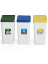 Special set of 3 containers for separate waste collection...